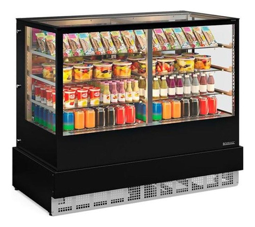 Vitrine Refrigerada Gelopar Dupla Função 1,5 M 220v Gger-150 Estilo de vidro Reto