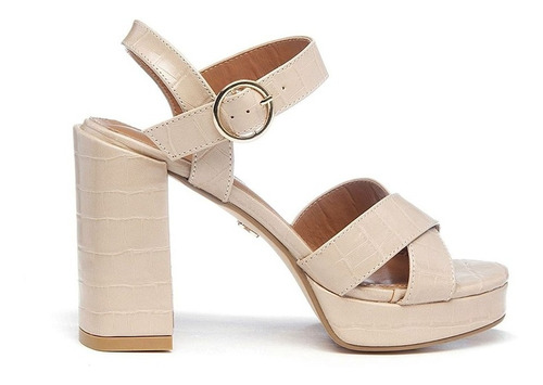 Sandalias Lady Stork Cruzadas Plataforma Vestir Sarina