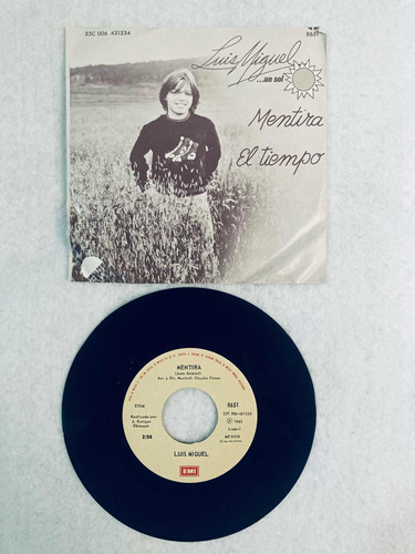 Luis Miguel Mentira / El Tiempo Ep Lp Vinyl Vinilo Mex 1982