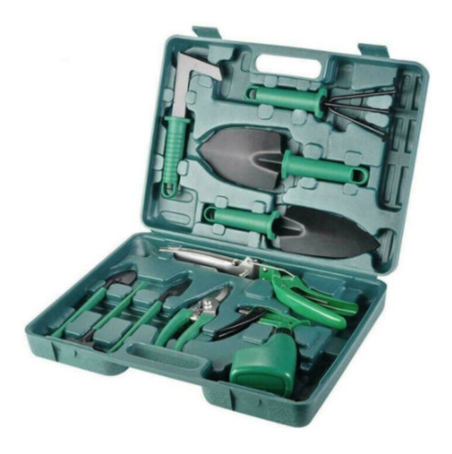 Imagen 2 de 8 de Kit De Jardinería 10 Pzs + Estuche P/ Indoor Outdoor Jardín