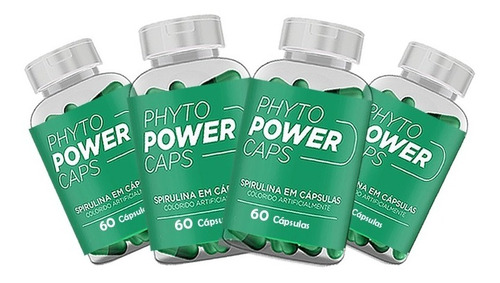 Phyto Power Caps 4 Potes Natural Emagrecedor Dos Famosos!!!