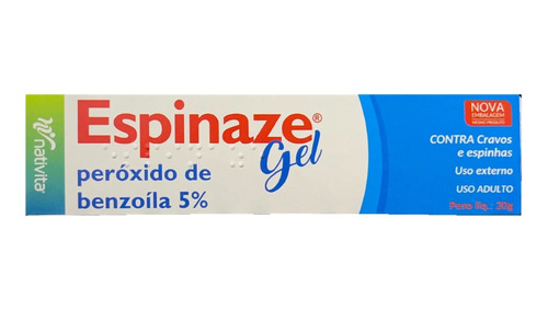 Espinaze Gel Com Benzoíla 5% 20g Tratamento De Acnes