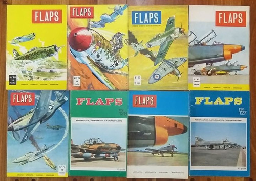 Lote De 8 Revistas Españolas Flaps Aviacion Aviones A99