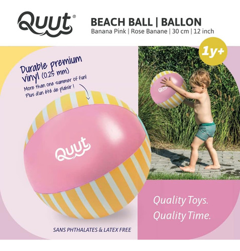 Quut | Pelota De Playa | Rosa Plátano | Juguete De Playa Inf