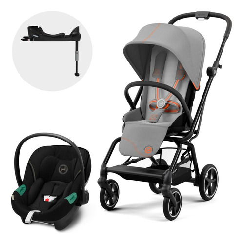 Coche Travel System Eezy S Twist Plus Blk + Aton S2 + Base