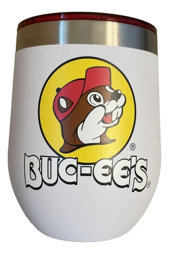 Buc-ee's Vaso Aislado Al Vacío De Acero Inoxidable Con Tapa