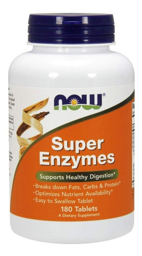 Now Foods Super Enzimas Enzymes Digestivas. 180 Capsulas