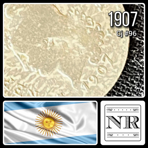 Argentina - 10 Centavos - Año 1907 - Cj #96 - Níquel