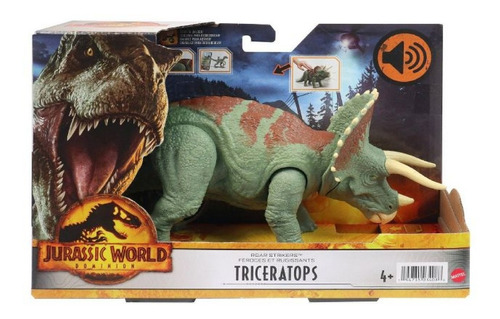 Dinosaurio Triceratops Jurassi World Dominion Con Sonido 