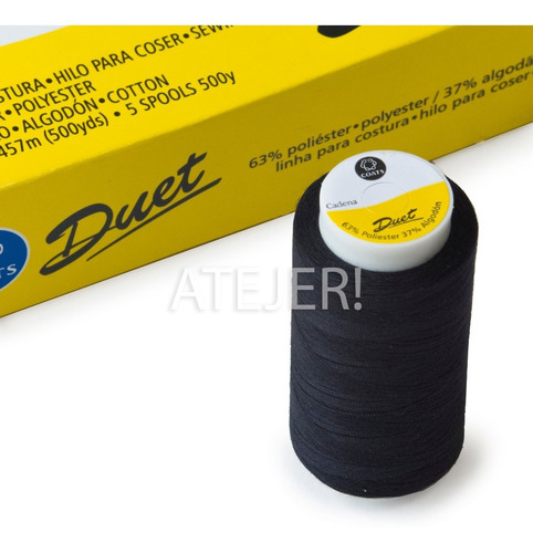 Imagen 3 de 3 de Hilo Duet Marca Cadena X 5 Bobinas De 457 Metros C/u