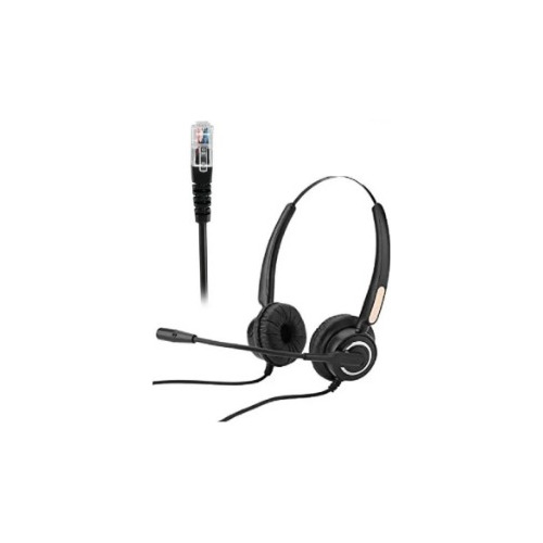 Auricular On Ear Para Call Center Plug Rj9 Telefono