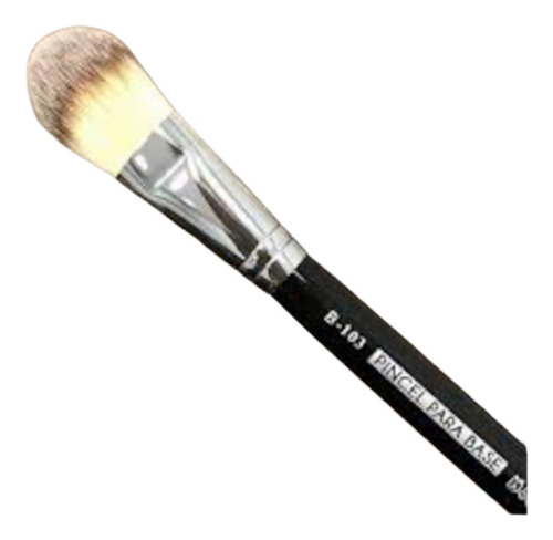 Imagem 5 de 10 de Pincel Profissional Para Base Linha Black B103 Macrilan