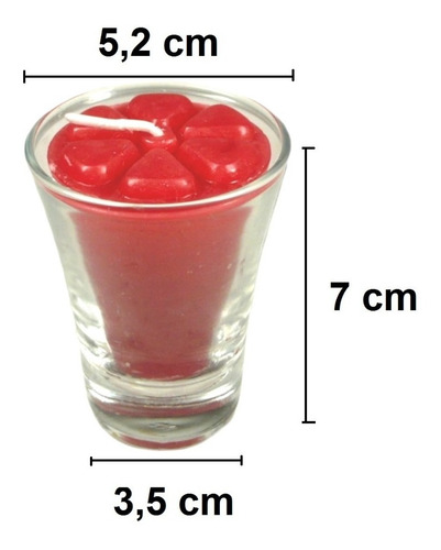 Imagem 4 de 5 de 6 Velas Vermelhas Romântico 12 Horas Dia Dos Namorados