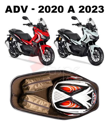 Forração Honda Adv 150 Baú Forro Premium Marrom Acessório