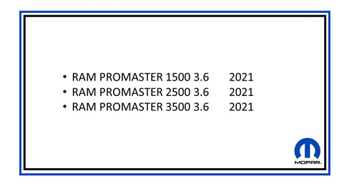 Computadora Modulo Motor Ram Promaster 3.6 2021 Mopar