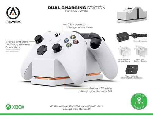 Powera Estación De Carga Doble Para Xbox Series X|s - Blanco