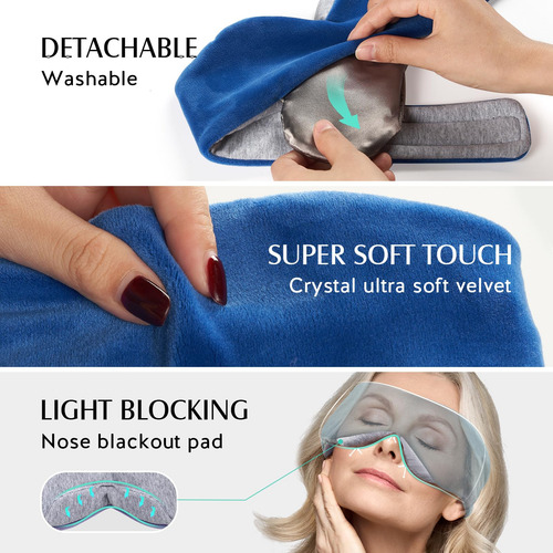 Máscara Calentada Para Ojos Secos Con Control De Temperatura