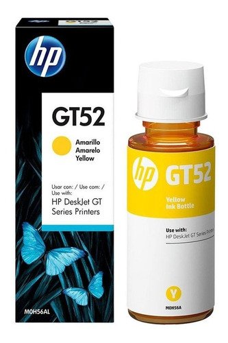 Botellas De Tinta Original Hp Amarilla Gt52