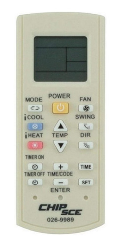 Controle Remoto Para Ar Condicionado Universal Chip Sce