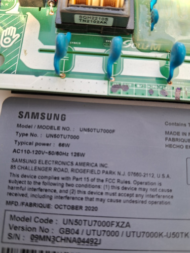 Tarjeta Main Samsung Un50tu7000f (Usado)