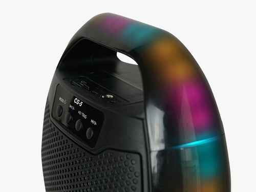 Imagem 3 de 6 de Caixa Som Century Bluetooth Portátil C/ Mic Usb Sd Led Rgb
