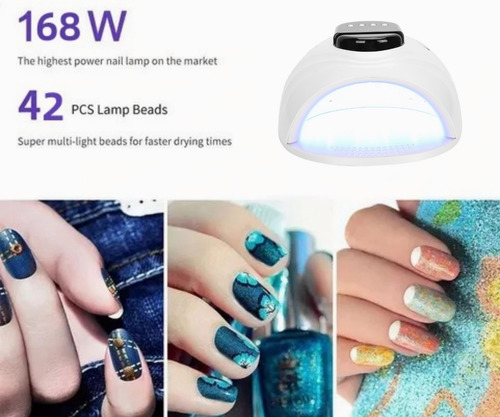Esmalte De Gel Lampara Led Uñas 168w Uv Secador De Uñas