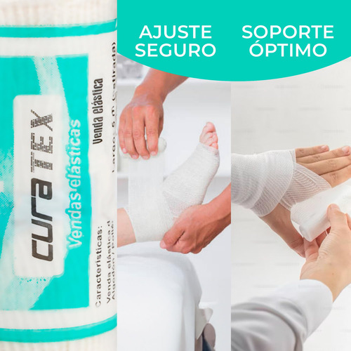 Pack De 24 Vendas Elásticas Quirúrgicas 7.5 Cm Vendaje Tra