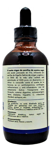 Aceite De Semillas De Comino Negro 100% Puro