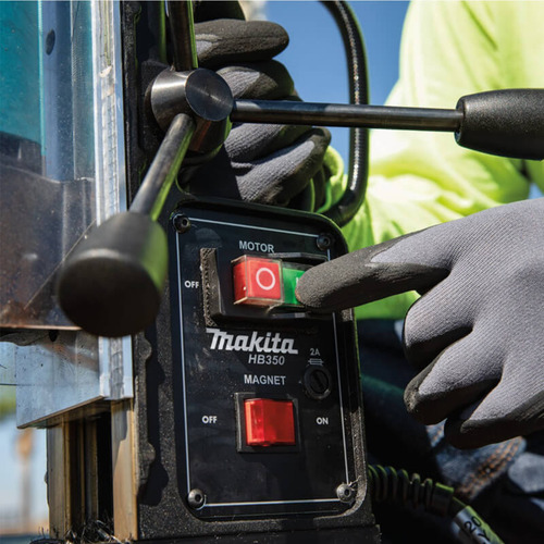 Furadeira Com Base Magnética Makita Hb350 220v Azul-turquesa 60