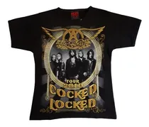 Comprar Aerosmith Perú Tour Polo Mujer Talla Small [rockoutlet]