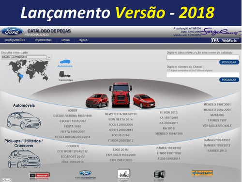 Catálogo Eletrônico Peças Ford Brasil Pesada / Leve 2018