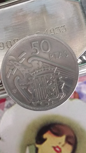 Moneda España Franco 50 Peseta 1957 // Belgrano