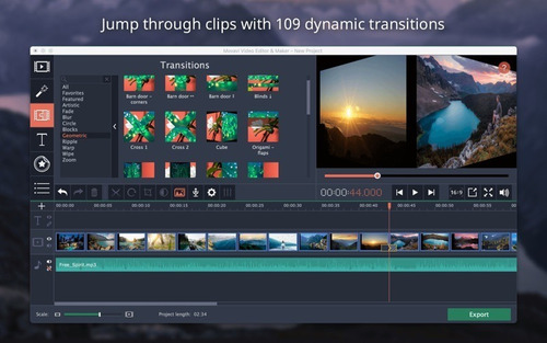 Movavi Video Editor Plus- Versão 2020 Em Português - Editor