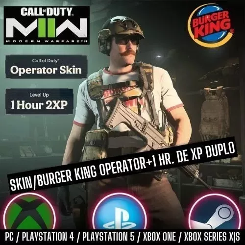 Modern Warfare II: ação do Burger King oferece skin gratuita