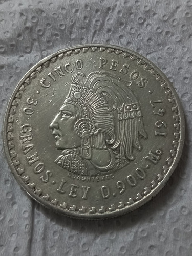 Moneda De Plata Mexicana 
