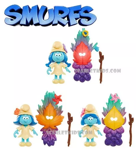 Pitufos Figuras X 3 Smurfdragon Originales Los Pitufos