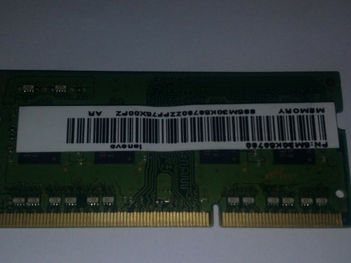 Imagen 2 de 3 de Ram Laptop Samsung Pc3l - 12800s 4gb Ddr3 1rx8 Ver#959113650