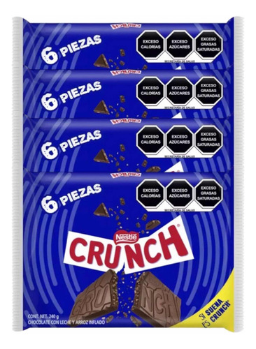 Chocolate Crunch Azul Nestle 48 Pz 40 G C/u
