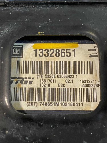 Módulo Abs Opel Insignia 2011 13328651 Ml931 (Usado)