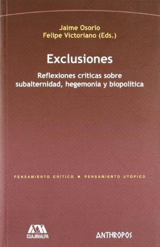 Exclusiones - Reflexiones Criticas, Osorio, Anthropos