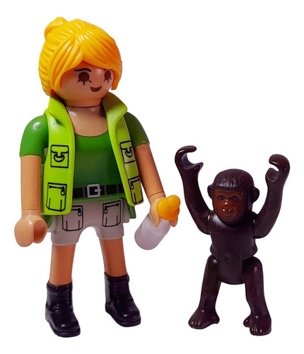 Playmobil Chica Zoo Con Gorila *3562 Tienda Playmomo