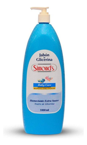 Simonds Jabón Líquido Infantil Celeste Glicerina 1000 Ml