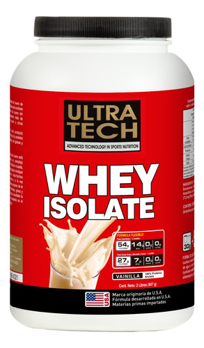 Whey Isolated Ultra Tech X 907gr - Proteina De Suero Aislada