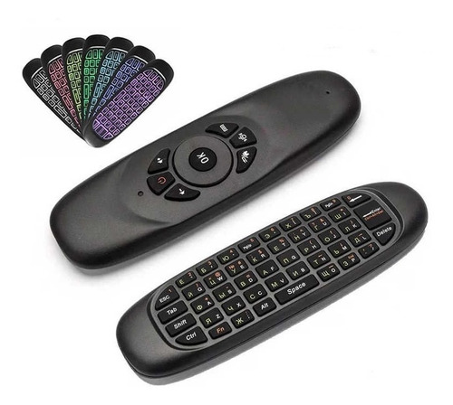 Imagen 3 de 4 de Mini Teclado Air Mouse Inalámbrico Touchpad 7 Colores