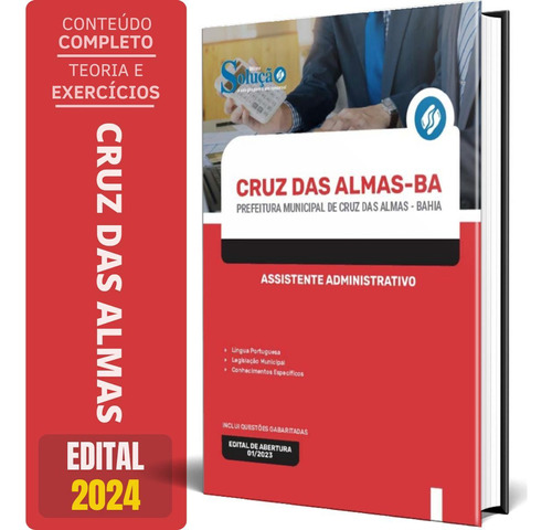 Apostila Prefeitura Cruz Das Almas Ba 2024 Assistente