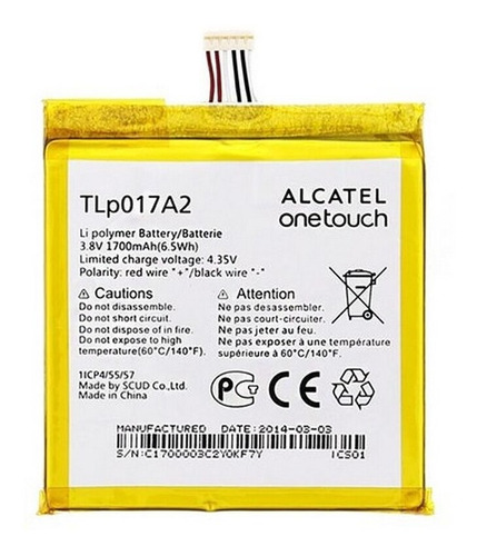 Bateria Pila Alcatel Onetouch Idol Mini Ot-6012 Tlp017a2 E/g