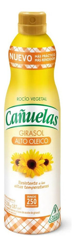 Aceite Rocio Vegetal Spray Girasol Cañuelas Pack X12 150g Gr