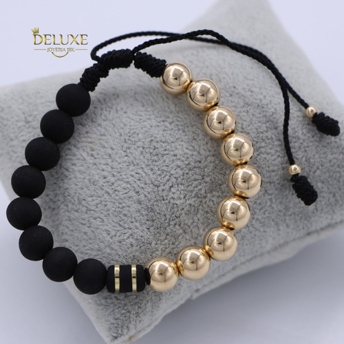 Pulsera En Oro Laminado 18k 8mm