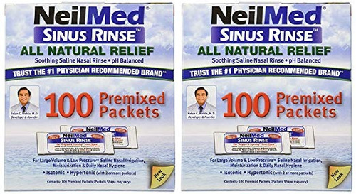 Neilmed. Sinus Enjuague Todas Naturales Relief Premezcladas 