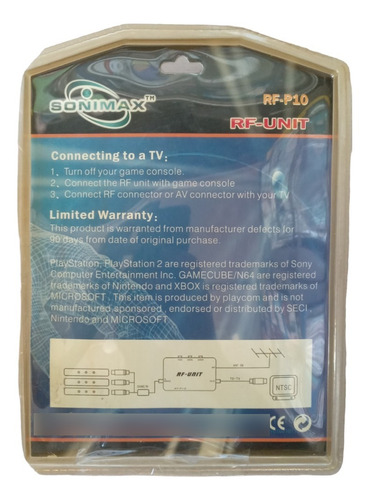 Rf Av Multiple Para Play 1 Y 2 Xbox Clasic